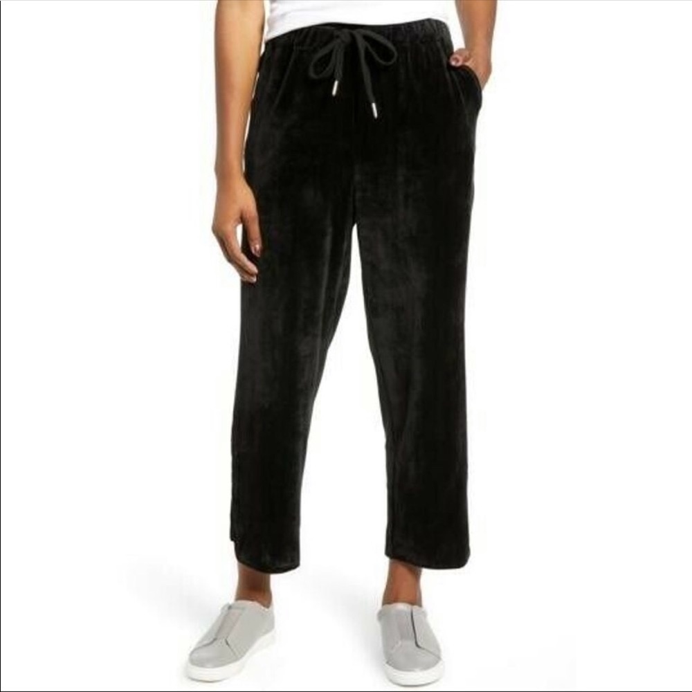 NWT CASLON  Off Duty Velour Pants Size L